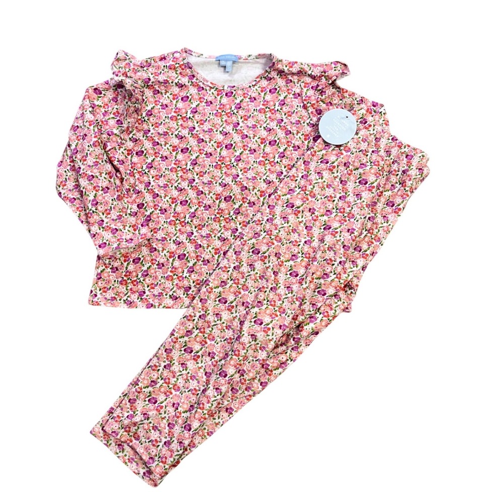Hill House Kids Lounge Set‎ Sweats NEW Floral Print Long Sleeve Pants Size 12Y